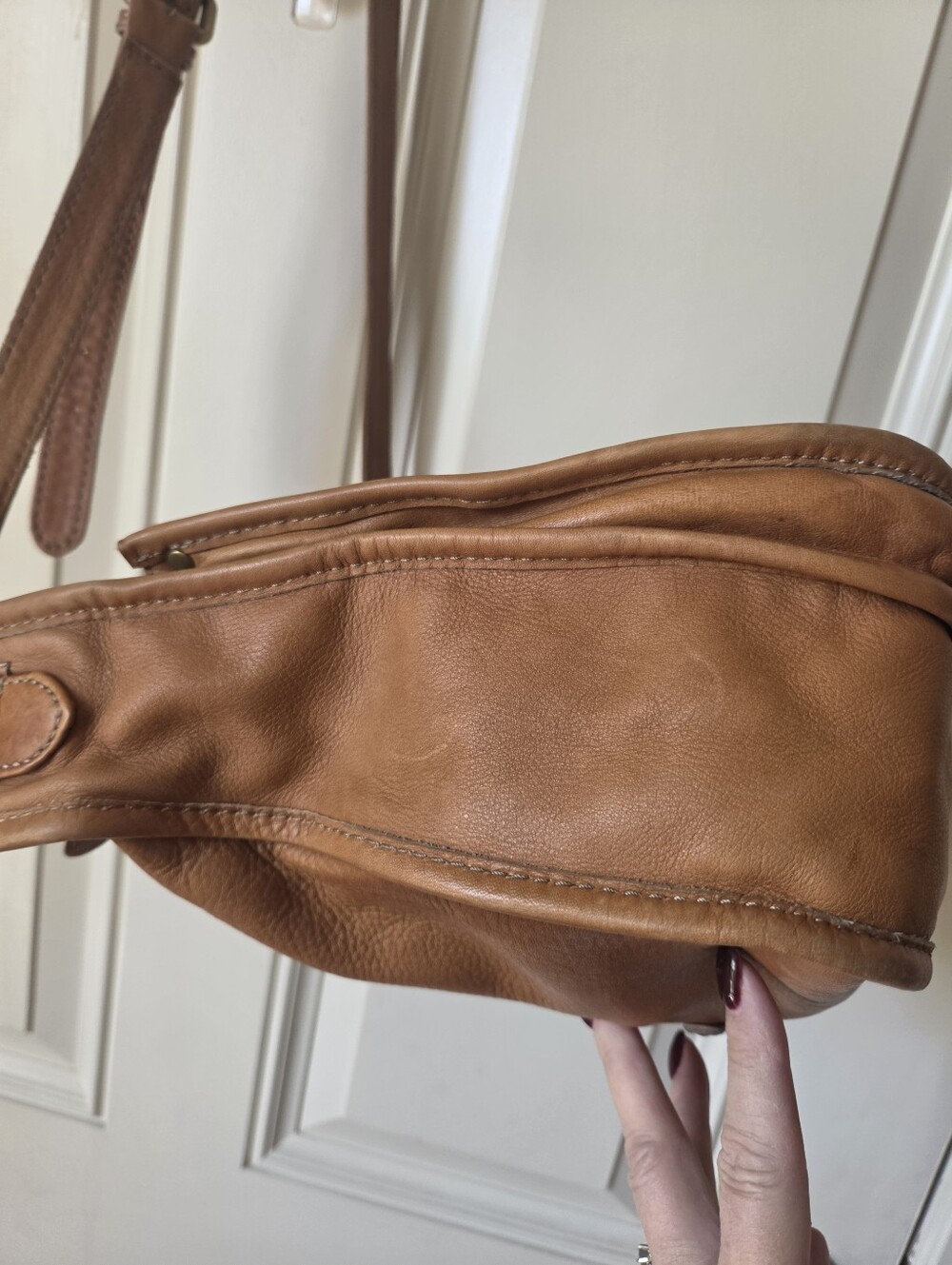 FRYE• Camel Leather "Campus" Crossbody Bag. 🤎💛 - Picture 5 of 12